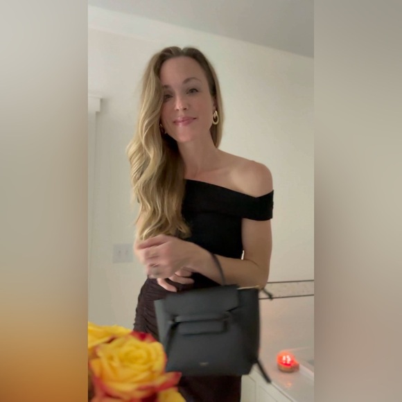 REFORMATION Cello Black Knit Top - Picture 3 of 9